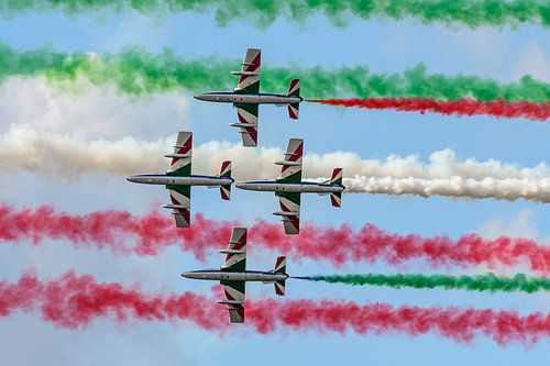 Frecce Tricolori in actie tijdens RIAT 2018.