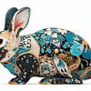 Rabbit Klimt Style van Harry Hadders Design