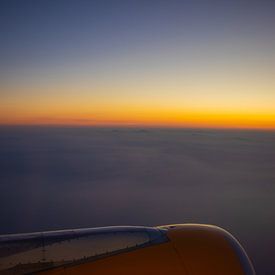 Zonsondergang vanuit het vliegtuig van zogorium