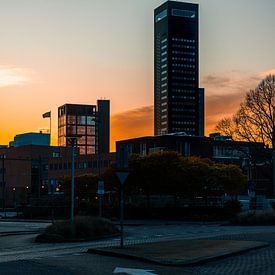 De Achmeatoren in de zonsondergang van Nando Foto