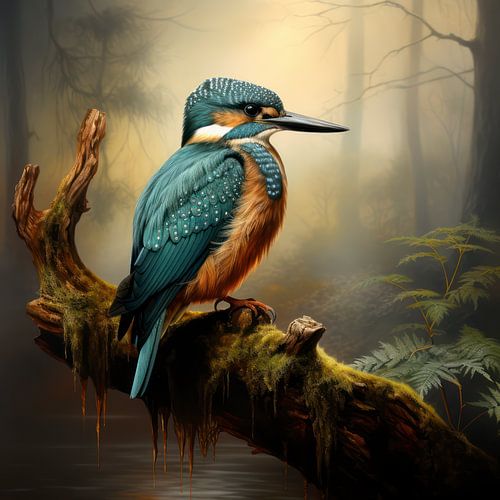 Kingfisher drawing 04