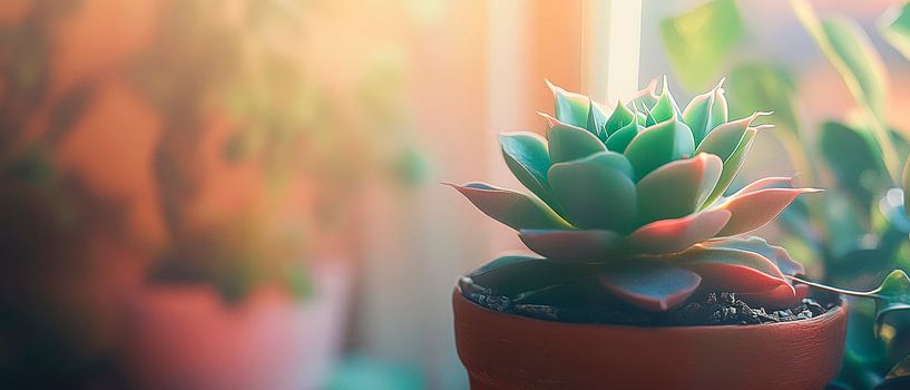 Succulent in sunlight by Poster Art Shop