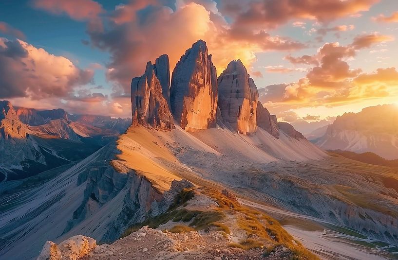 Farbenspiele der Natur in den Dolomiten von fernlichtsicht