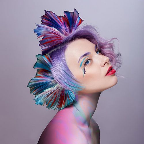 The girl with the finest colors