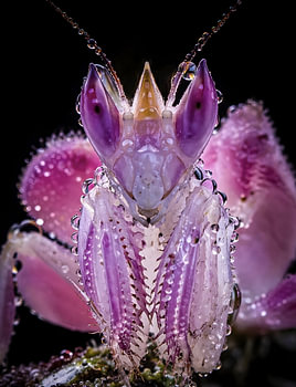 Digital Dewdrop Mantis