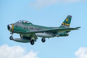 Eine F-86F Sabre in den Farben der 461st Fighter-Day Squadron der US Air Force Europe.