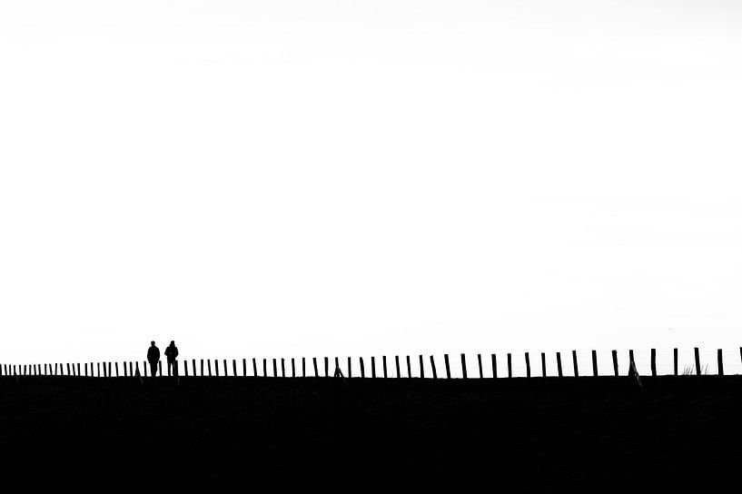 Two walking men by Ronald Mallant