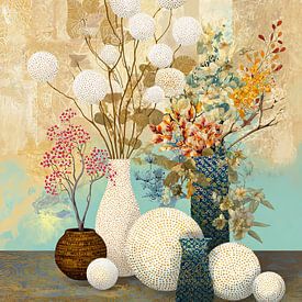 Blumenvasen | Wunderschön gestaltete Vasen von Blickfänger Gemälde