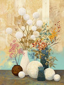 Blumenvasen | Wunderschön gestaltete Vasen von Blickfänger Gemälde