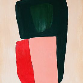 Contemporary Modern Abstract Pink Scandi by Niklas Maximilian