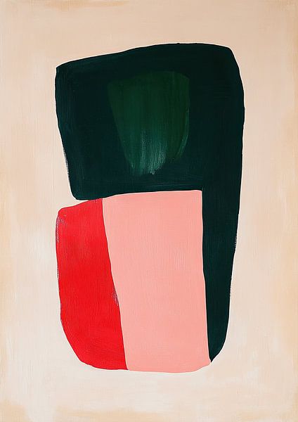 Contemporary Modern Abstract Pink Scandi by Niklas Maximilian