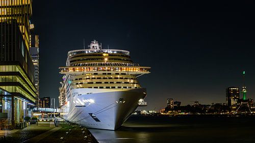 De MSC Preziosa in Rotterdam