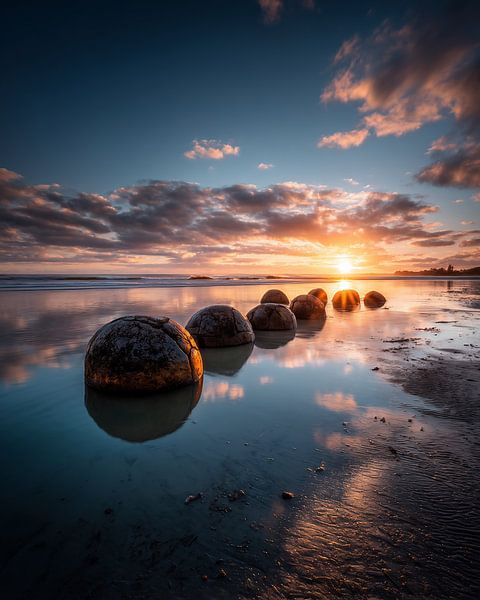 Weite im Abendrot von fernlichtsicht