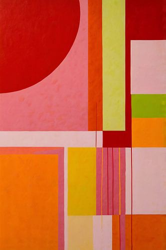 Geometrische vormen in kleurrijk abstract design