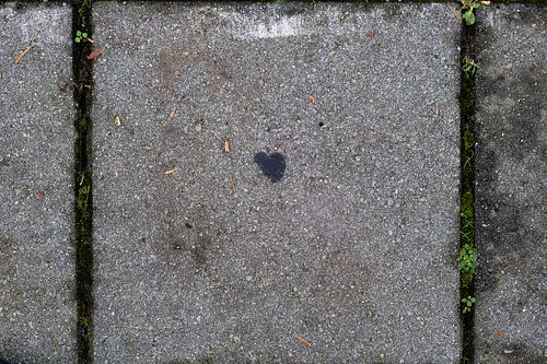 Heart on the pavement