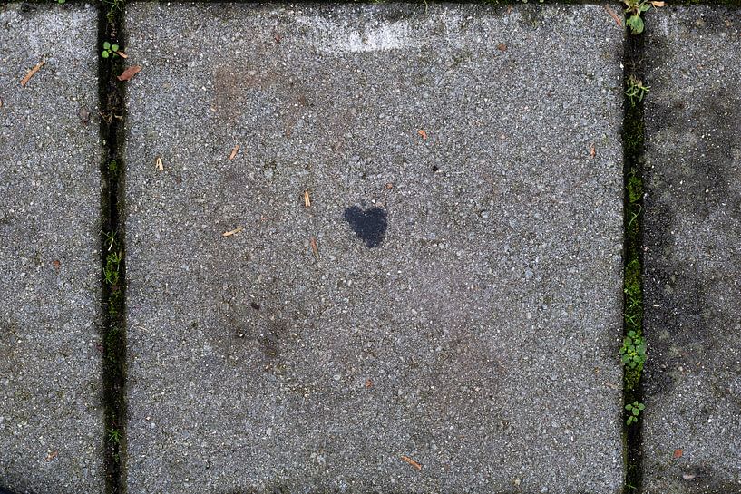 Herz auf dem Pflaster von Klein geluk