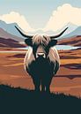 Highland Cow in the Scottish Highlands by Eduard Broekhuijsen thumbnail