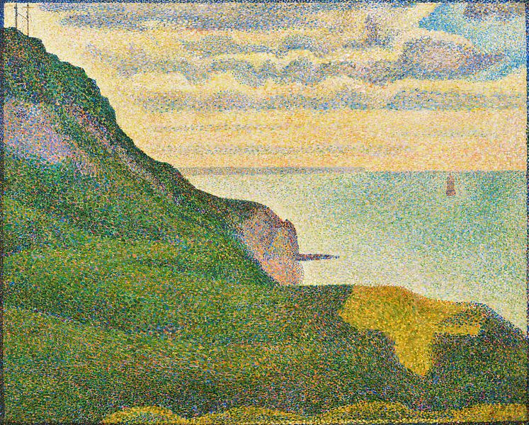 Vue sur la Mer à Port-en-Bessin en Normandie, Seurat par Liszt Collection