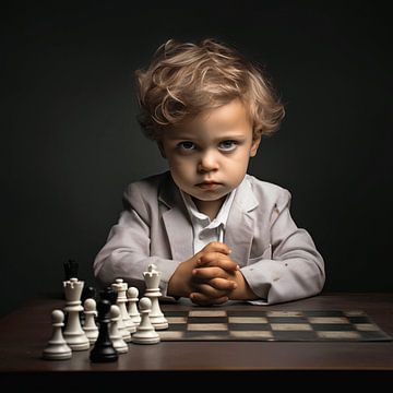 Le futur grand maître des échecs sur Karina Brouwer
