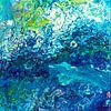 Turquoise Flow van Maria Meester