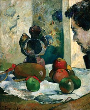 Stilleven met het profiel van Laval, Paul Gauguin