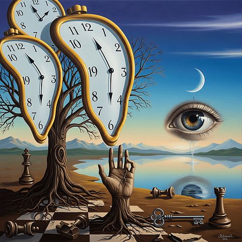 Les paysages de rêve de l'esprit surréaliste