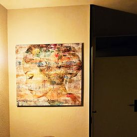 Klantfoto: Creative Thought van Atelier Paint-Ing, op canvas