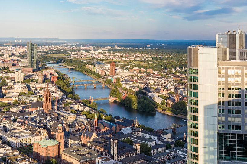 View over Frankfurt am Main by Werner Dieterich
