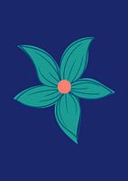 Türkisfarbene Blume