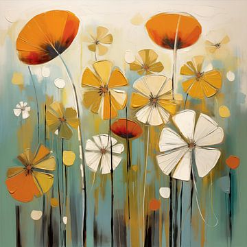 Bloemen abstract van Bert Nijholt