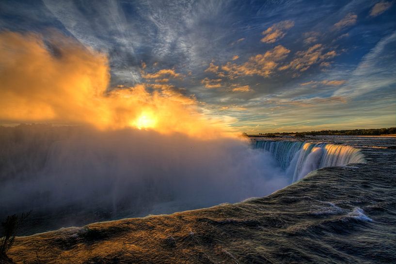 Sunrise @ Niagara Falls by Rene Ladenius Digital Art