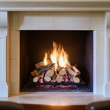 Cosy fireplace by Poster Art Shop