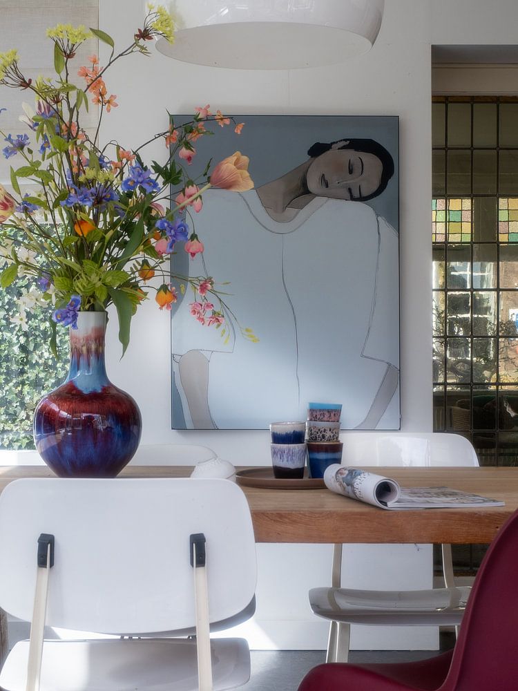 Modern abstract portret "rust"  van Carla Van Iersel 