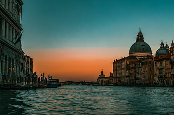 am frühen Abend in Venedig