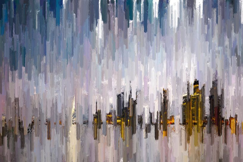 Abstracte skyline van Arjen Roos