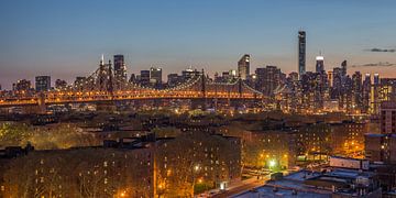 New York Skyline - Queensboro Bridge (2) van Tux Photography