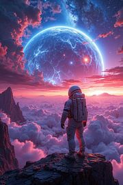 ASTRYX - Ein Astronaut blickt auf einen fremden Planeten