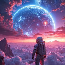 ASTRYX - Ein Astronaut blickt auf einen fremden Planeten von INFERAURUM