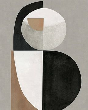 Modern en abstracte vormen en lijnen. van Studio Allee