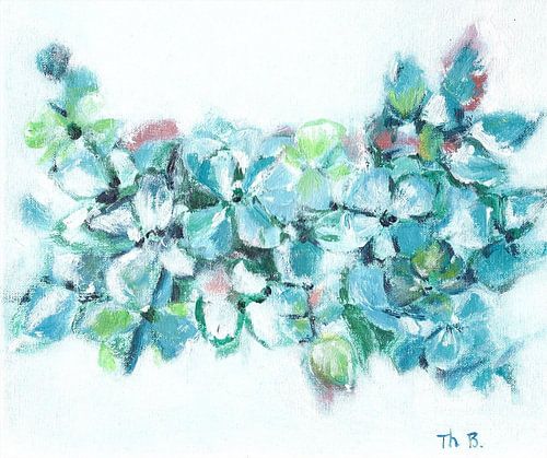 Wreath of hydrangea