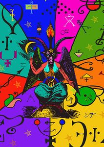 Pop Art Baphomet van Lucia