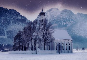 Winter Wonder Land bij nacht van Alexander Dorn