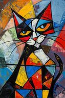 Chat cubiste