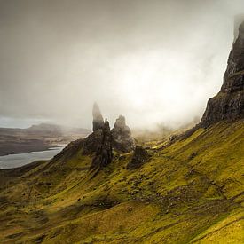 The Storr in the mist. 