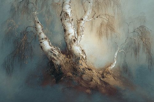 Les trois bouleaux dans la brume chuchotante | Là où le temps et l'écorce s'embrassent