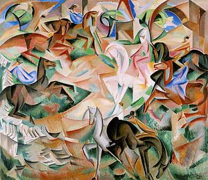 Alice Bailly - Reiterfantasie mit rosa Dame