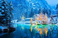Blausee in de winter, Berner Oberland, Zwitserland van Sabine Klein thumbnail