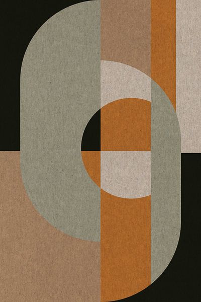 Geometrische Retro-Kunst: Skandinavischer Industrie-Minimalismus 8 von Dina Dankers