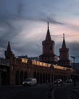 Crow swarm at the Oberbaumbrücke