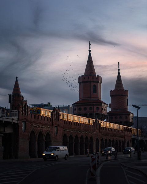 Crow swarm at the Oberbaumbrücke by wukasz.p